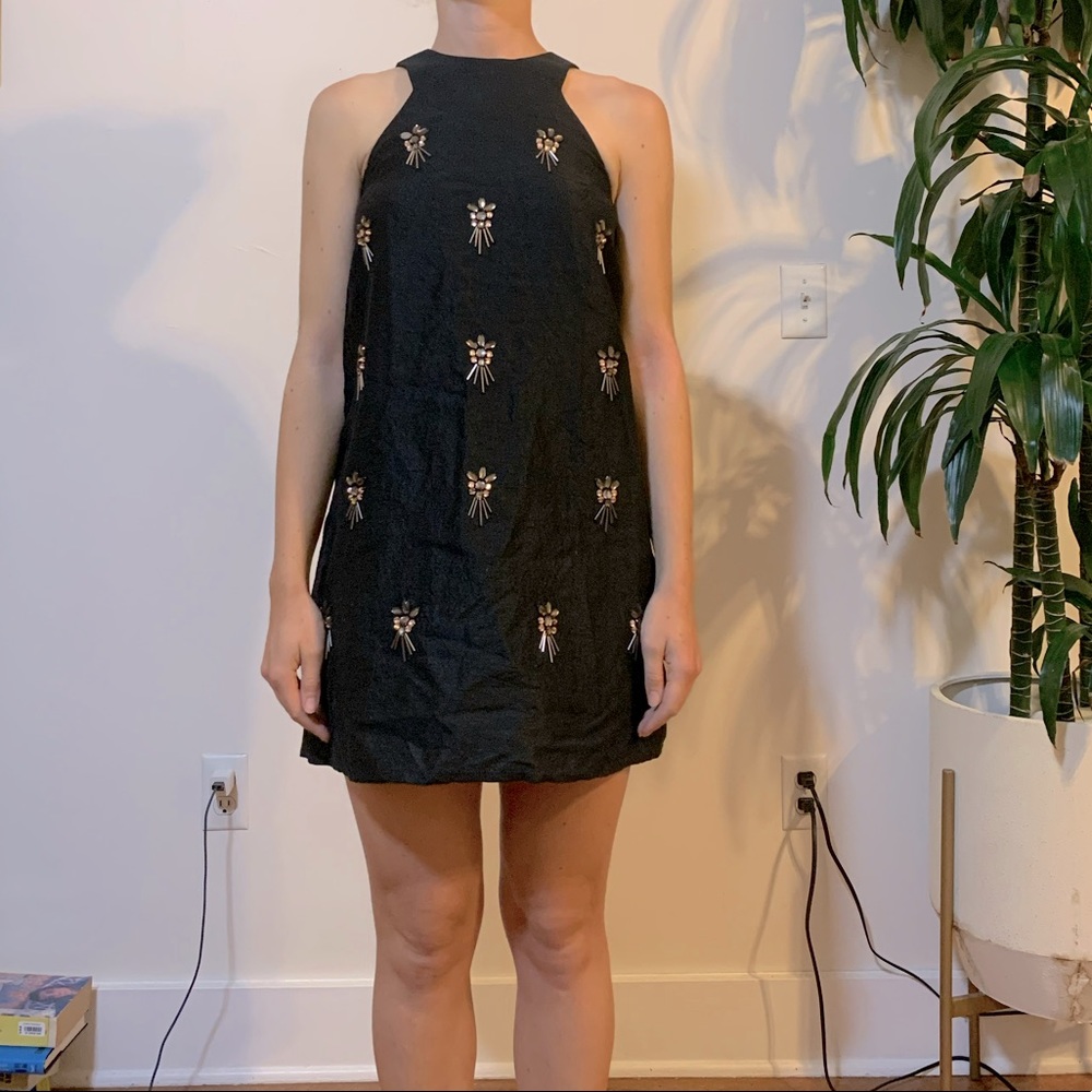 Topshop dress with beads